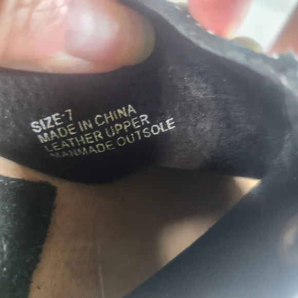 Stuart Weitzman Black Mules with Gold Studs - Picture 7 of 9